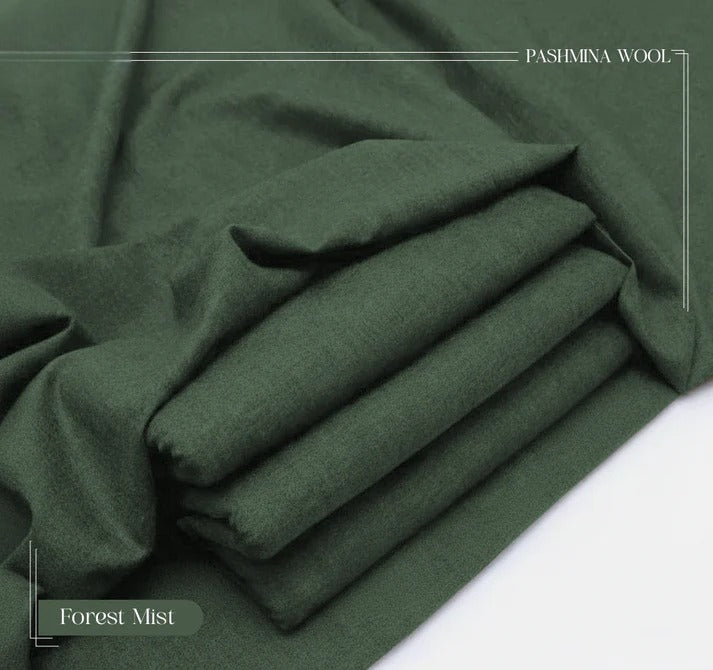 Premium Quality Men's Wool Fabric Forest Mist